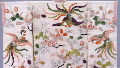 ◯手描きロウケツ染め創作布　 　　　　図柄、　\