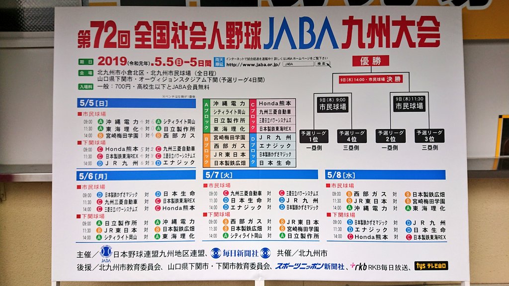 社会人野球 jaba九州大会 西部ガスが 初優勝 野球場へ行こう 野球全般 社会人野球 jaba九州大会 西部ガスが 初優勝 野球場へ行こう 野球全般