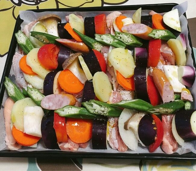 丸ごと焼いたリコッタチーズとレンズ豆とローストチェリートマトのレシピ