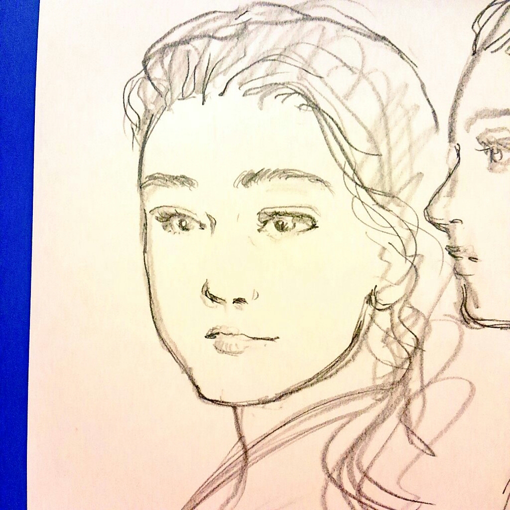 横顔の練習f はまだまいこ 絵のブログ 横顔の練習f はまだまいこ 絵のブログ
