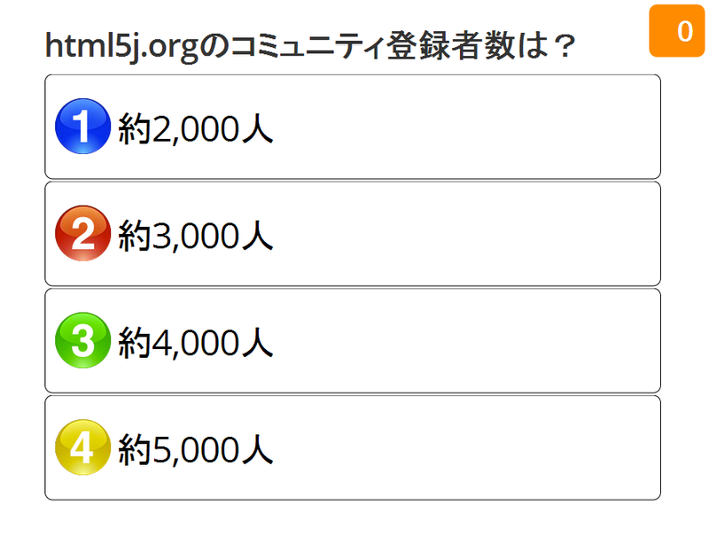 1:約 2,000 人 2:約 3,000 人 3:約4,000 人 4:約 5,000 人