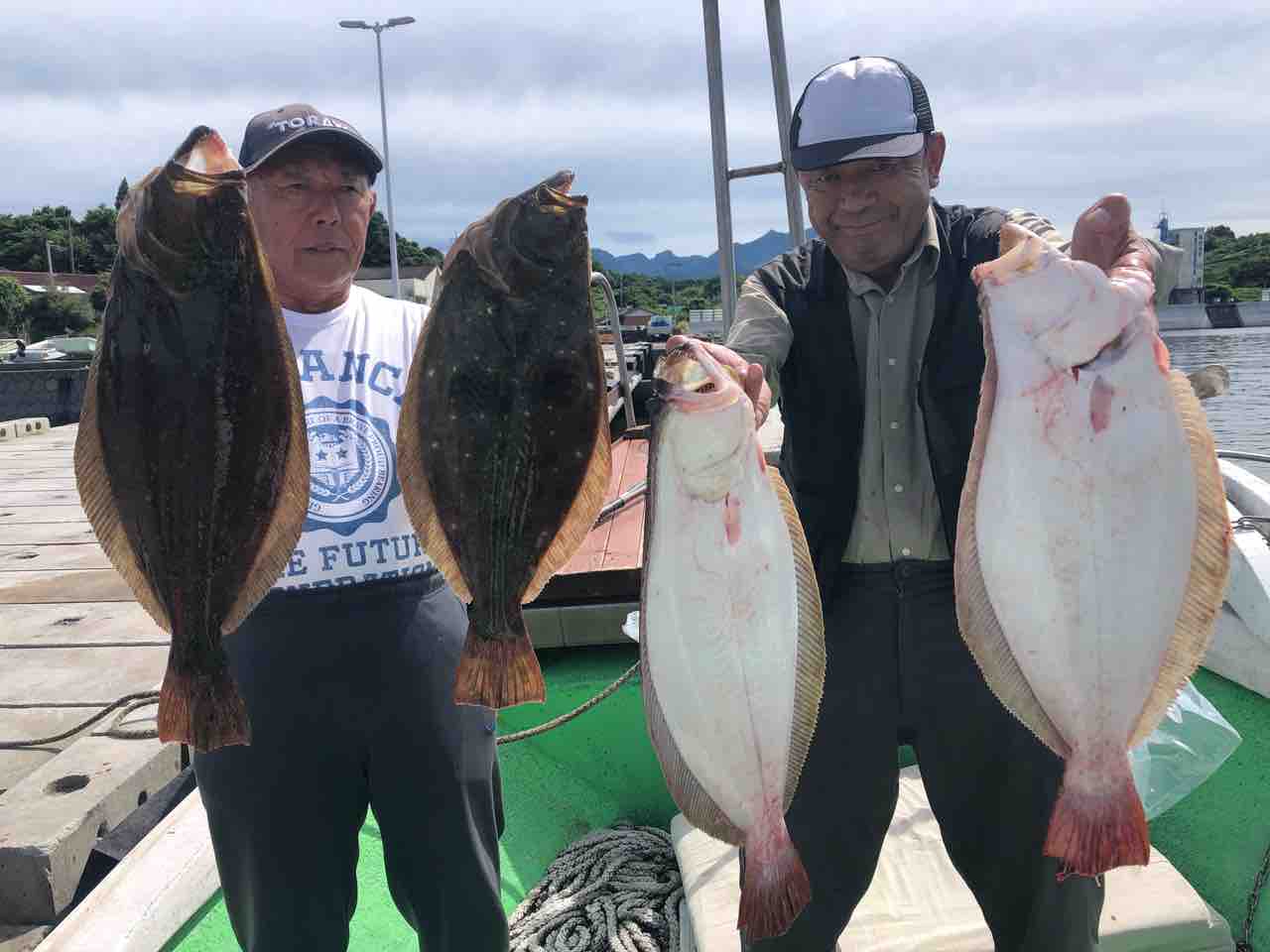 7月17日 18日有明海ヒラメ釣り出船しました 有明海の釣り ヒラメ メバル スズキ釣りなら 遊漁船 浜繁丸