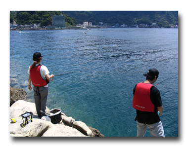 晴れてて海も穏やか。絶好の講習日和。