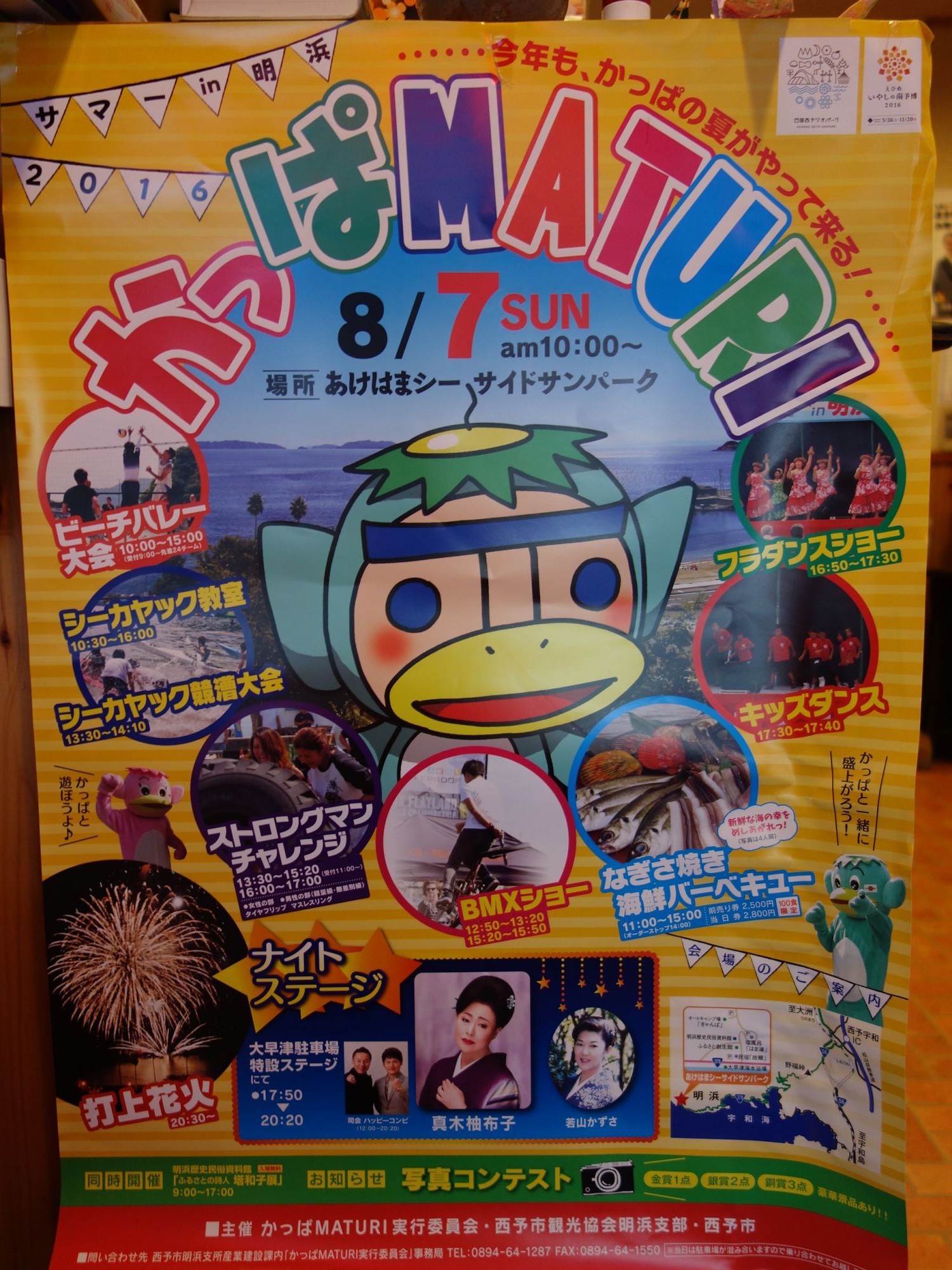 かっぱmaturiサマーin明浜 16 打上花火 はみ男の日記 仮