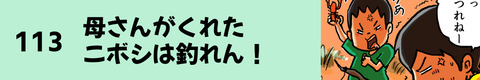 113母さんがくれた煮干しは釣れん！