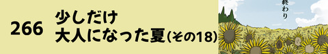 266少しだけ大人になった夏（その18）
