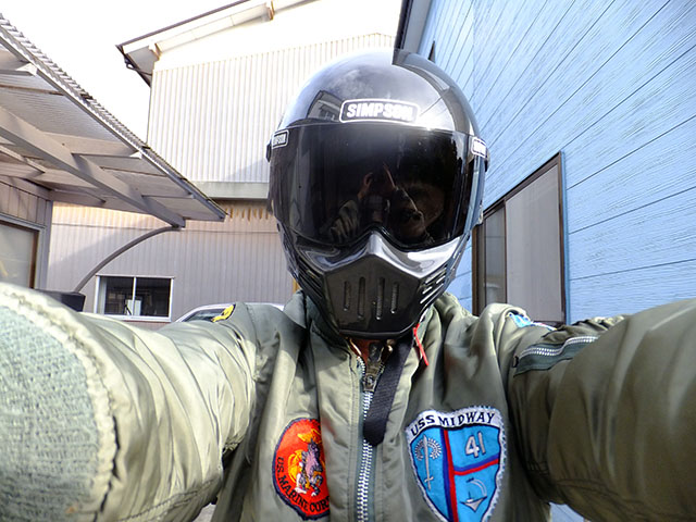 ハーレーに似合う俺のシンプソンm30ガンメタ Simpson M30 シンプソンのヘルメットってどう