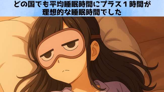 “8時間の呪縛”を解け：睡眠ガイドラインはローカルメイドへ