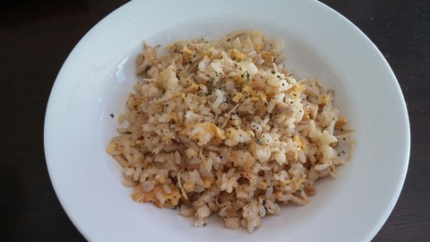 鶏ハムバジル炒飯