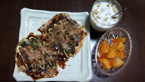 お好み焼き、かき