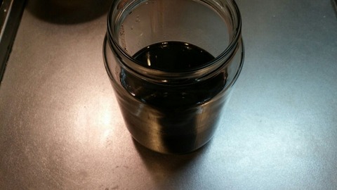 自家製黒マー油完成