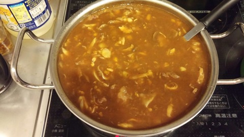 やわらか牛すじと3種のキノコカレー002