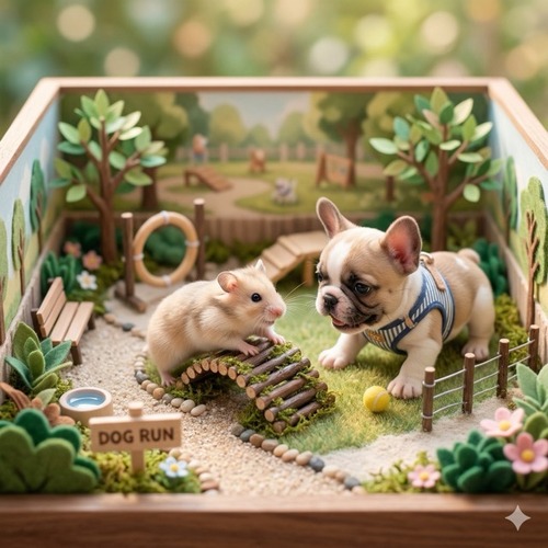 フレンチブルドッグのドッグラン動画　かわいい