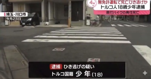 無保険・無免許のクルド人がひき逃げで日本人少年２人死傷　被害者救済の為に動いた川口市議会に立憲民主党と共産党が反対「外国人差別につながる」