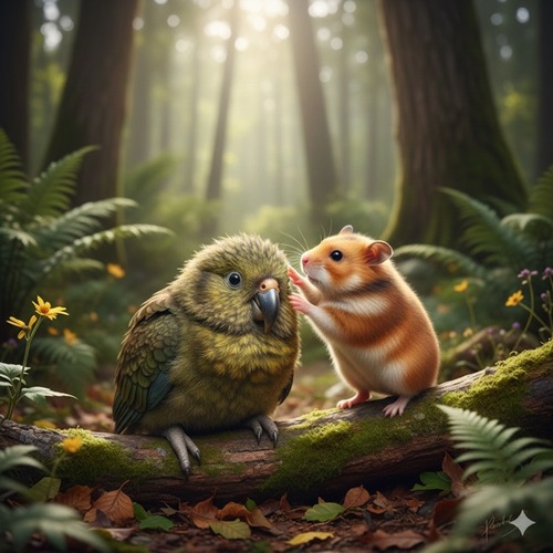 【フクロウオウム】カカポちゃん　かわいい