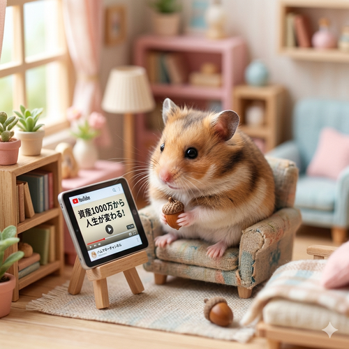 YouTubeで「資産1000万から人生が変わる!」とかいう動画あるけど