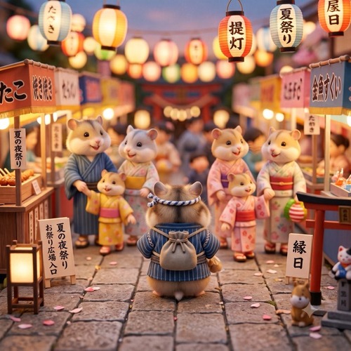 地元の祭りにソロ参加してんだけど