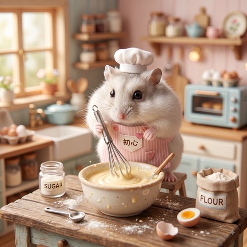 初心者ワイのケーキ制作