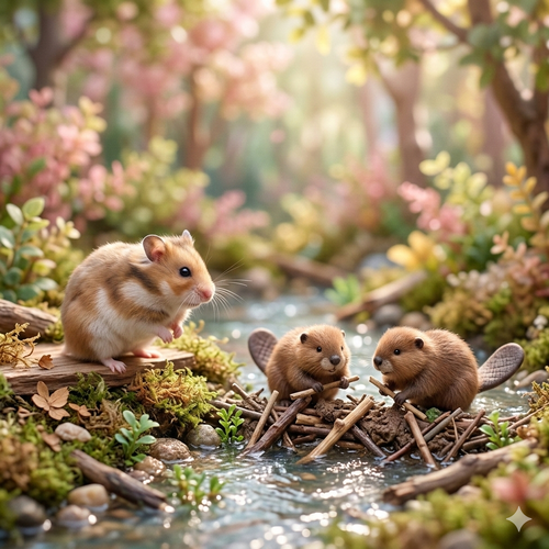 【ASMR】ビーバーの食事風景　かわいい