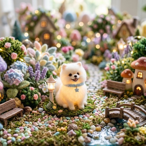 【エレクトリカルゲーミングヒカリーヌ】ポメラニアンさん　光り輝いててかわいい