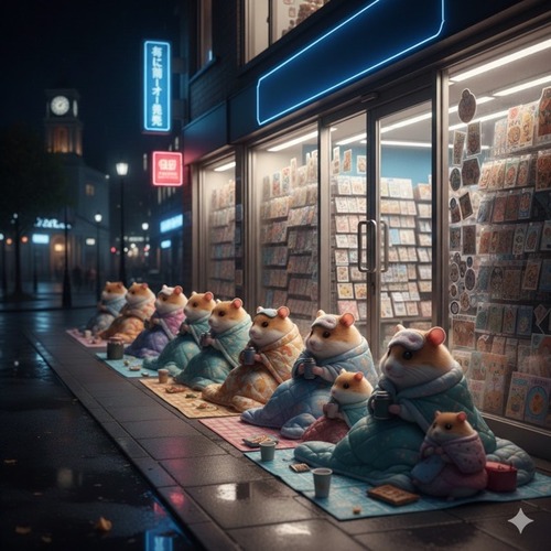 徹夜でシール買う為に並んでいる人がいるという現実