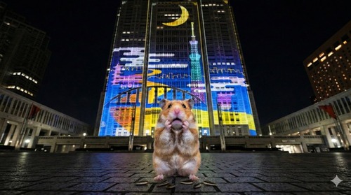 東京都庁のプロジェクションマッピング　頭おかしいと話題に