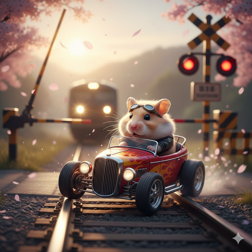 【リアルGTA】踏切の遮断機を突破してくるバケモンドライバーのドラレコ動画　見つかる