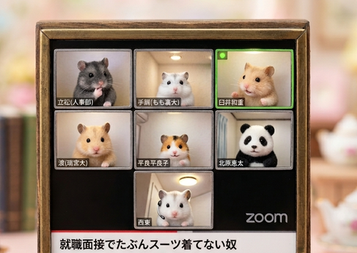 【就活】スーツ指定のZOOM説明会の現実ｗｗｗｗｗｗｗｗｗｗｗｗｗ