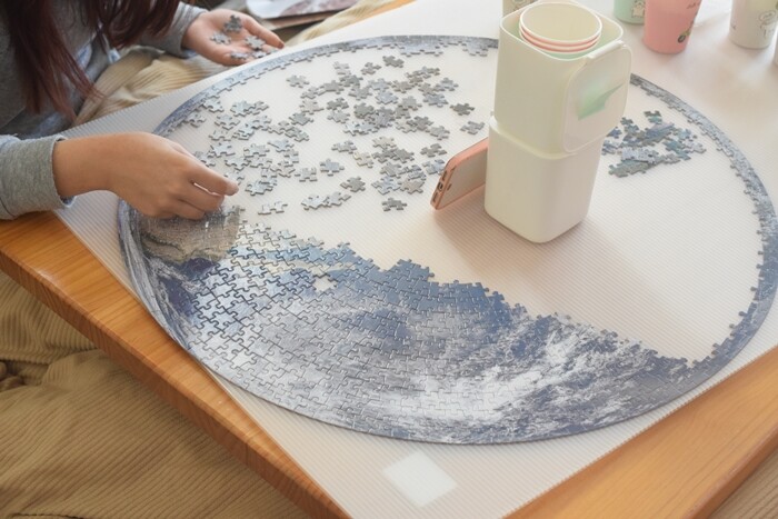パズル好きにオススメ】今までで一番難解でした💦「地球ジグソーパズル
