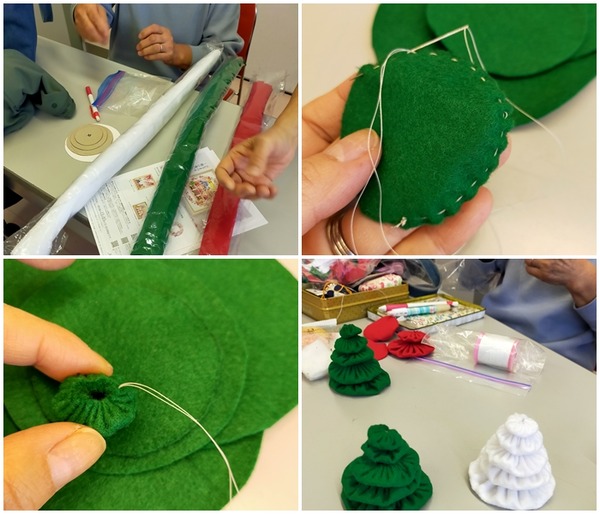 ヨーヨーキルトクリスマスツリー