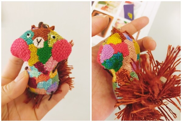 ミムラトモミさんのダーニング刺繍