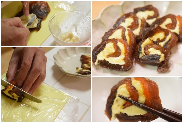 干し柿ミルフィーユ