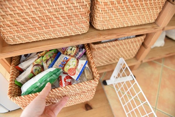 無印　ラタン　ラック 無印 ラタン マガジンラック 廃盤商品 - メルカリ