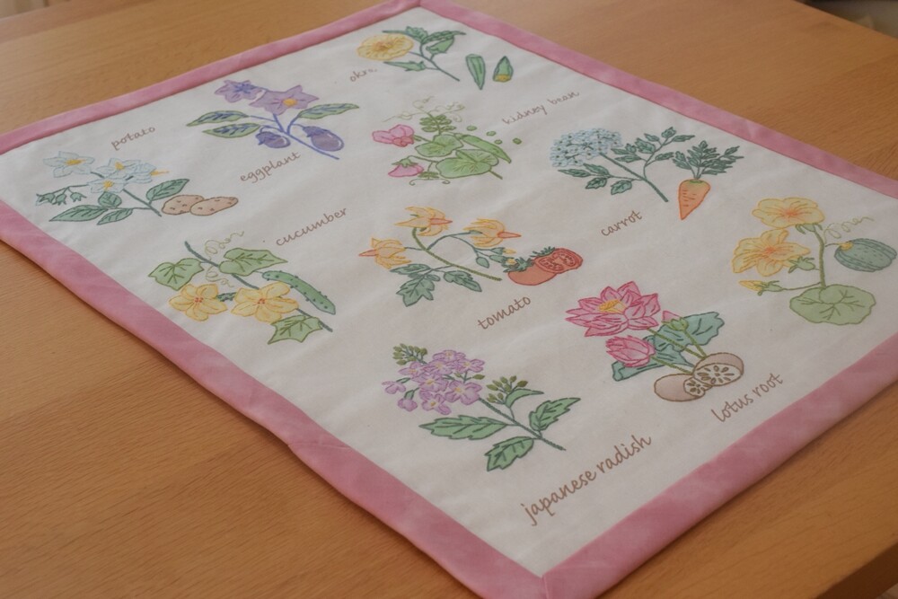 娘の刺繍作品が完成】リビングの壁に飾る♪ : happy-go-lucky -心地