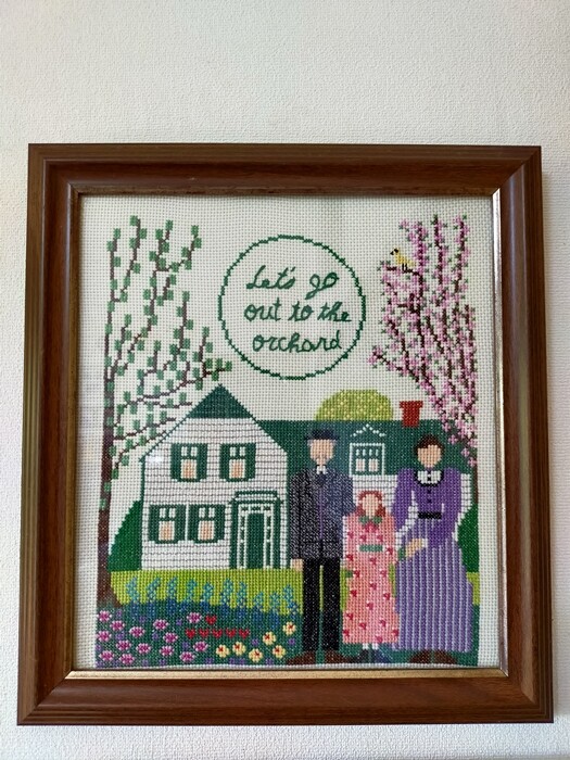 80%OFF!】 最終Saleクロスステッチ完成品 ハンドメイド 刺繍 ienomat