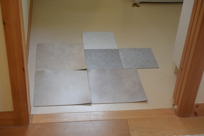 洗面所プチリフォーム 床材選び クッションフロアからフロアタイルに張り替え 選んだタイルは コレ Happy Go Lucky 心地いい暮らしのコツ Powered By ライブドアブログ