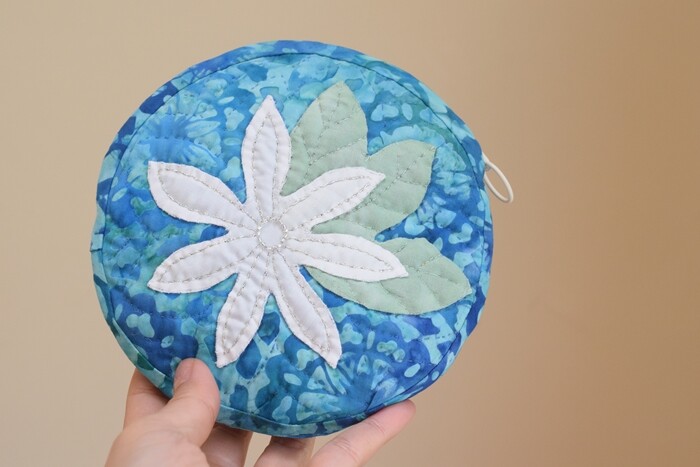 ハワイアンキルト】キャシー中島さんの「ティアレのまんまる