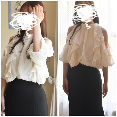 シフォンブラウス２