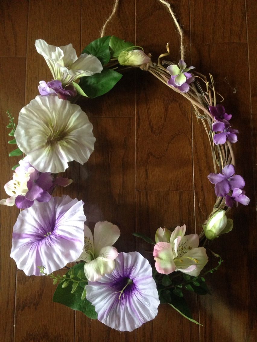 朝顔のリース アートフラワー アトリエ花あそび ブログ 朝顔のリース アートフラワー アトリエ花あそび ブログ