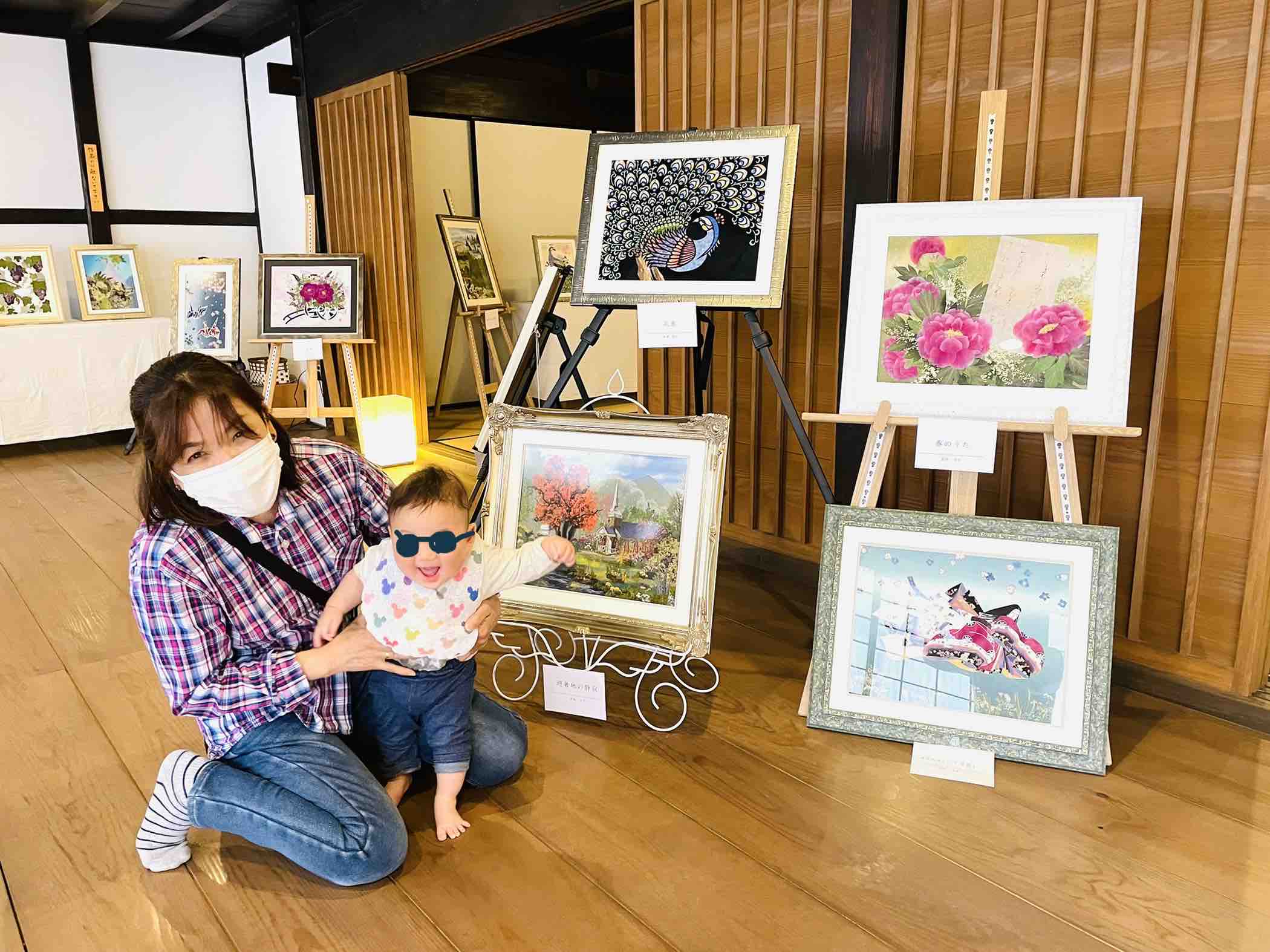 孫と押し花アート展 Hanabana Art