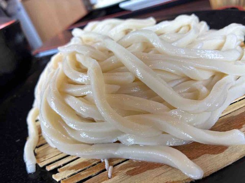 ワクワクの前にゴワゴワの麺をすする　てごね家 笠懸店