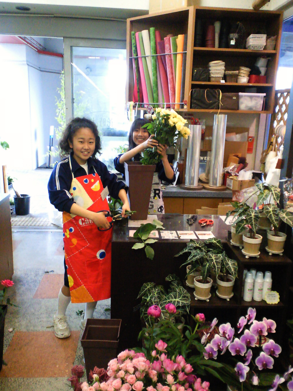 職場体験学習 安城のお花屋さんhanadokei Flower Works Companyです