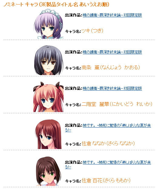 B エロゲ Amazonが ベストオブ美少女キャラ10 を開催 2のまとめr B エロゲ Amazonが ベストオブ美少女キャラ10 を開催 2のまとめr