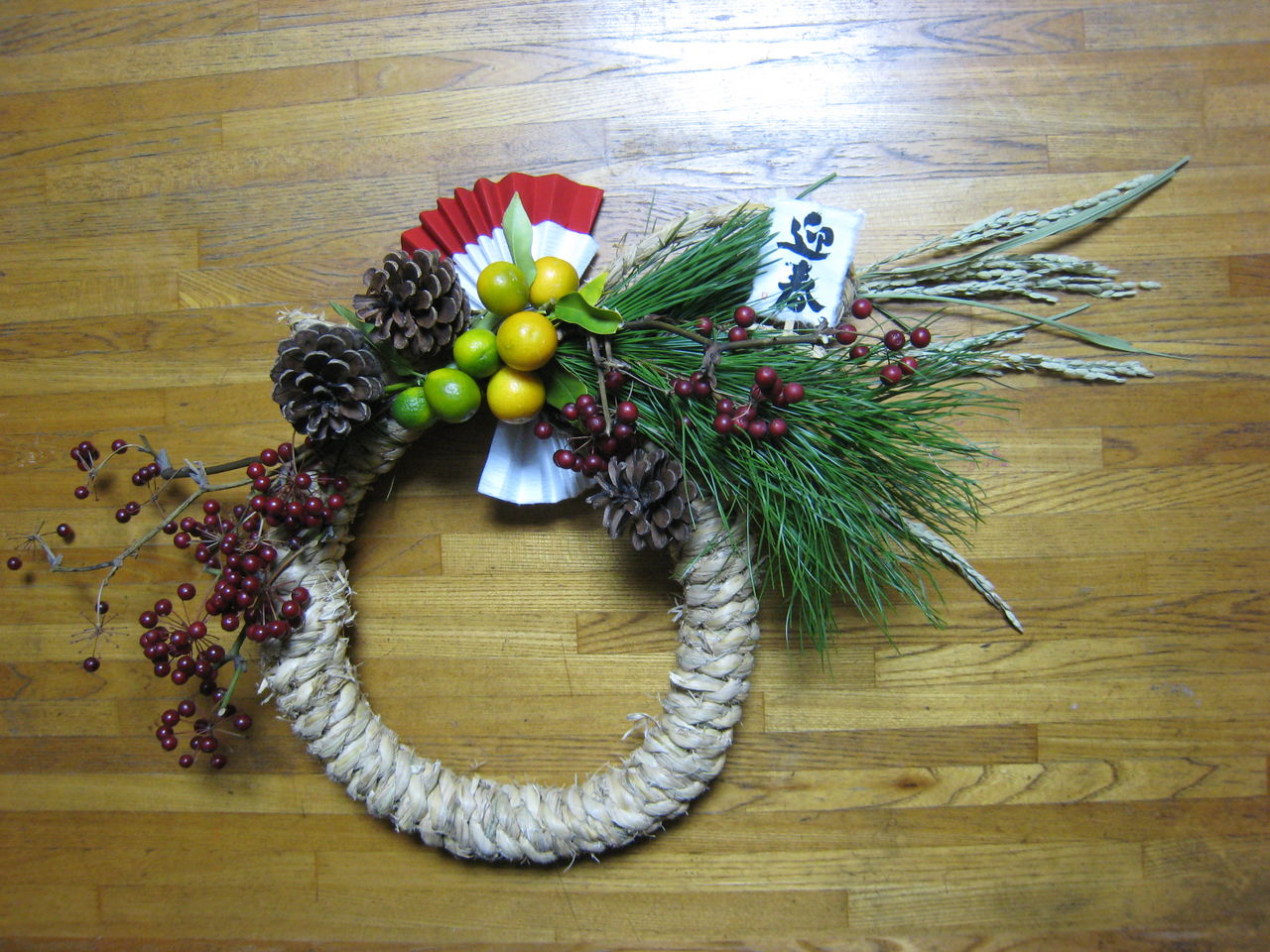 お正月用のしめ縄飾り作りました ミセスケイの薔薇コラム お正月用のしめ縄飾り作りました ミセスケイの薔薇コラム