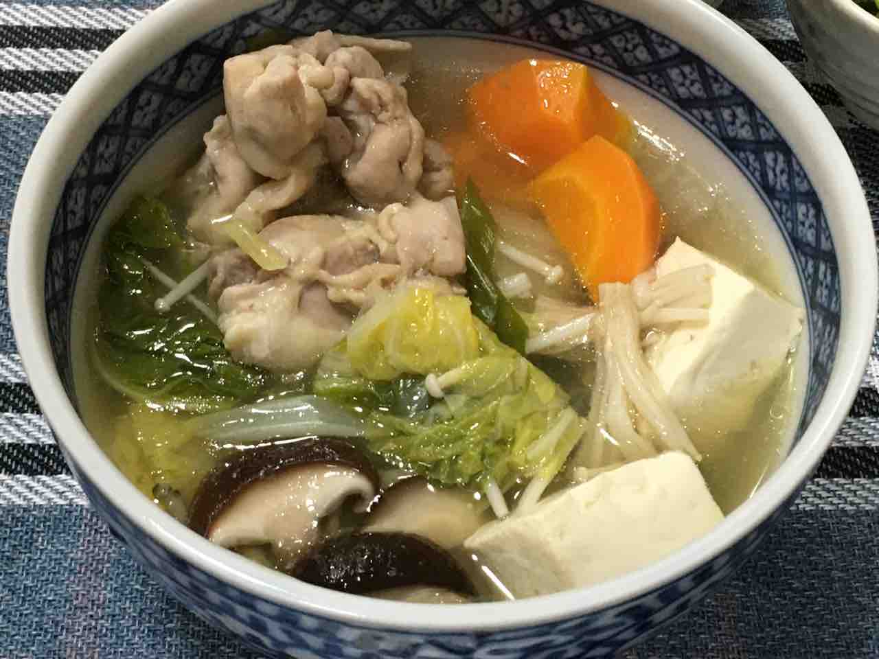 鍋の季節が始まりました 水炊き鍋 四つ葉のクローバー 花子のブログ