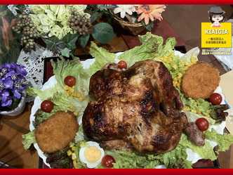 会社のまかない大衆食堂でローストチキンを気儘に食べる画像02by京都国際芸術協会CEO北洞院エリ子花前カレン（京都四条北洞院流華法道家元エリ子）＠京この頃ブログ