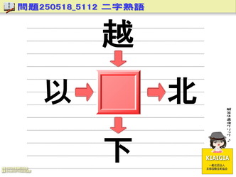 ▼ここをクリックで解答を表示します。＠糠味噌脳味噌二字熟語(8)／羽束師
一般社団法人京都国際芸術院代表理事北洞院家元エリ子花前カレン