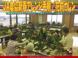 ＪＡ農協新春アレンジ手順(4)／花前カレン画像01
▼画像クリックで640x480pxlsに拡大＠エリ子花前カレン