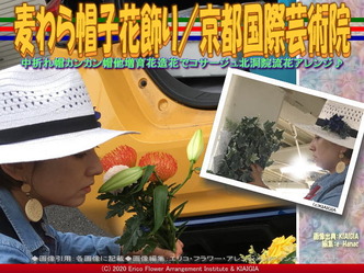 57、麦わら帽子花飾り／京都国際芸術院02画像画像
▼画像クリックで1280x960pxlsに拡大＠北洞院エリ子花前カレン