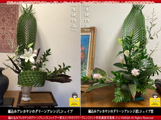 家元エリ子のグリーンアレンジ写真集(7)／Lシェイプ水やり管理画像01
▼画像クリックで1280x960pxlsに拡大＠北洞院エリ子花前カレン
